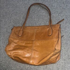 Leather Hobo Shoulder Bag GUC